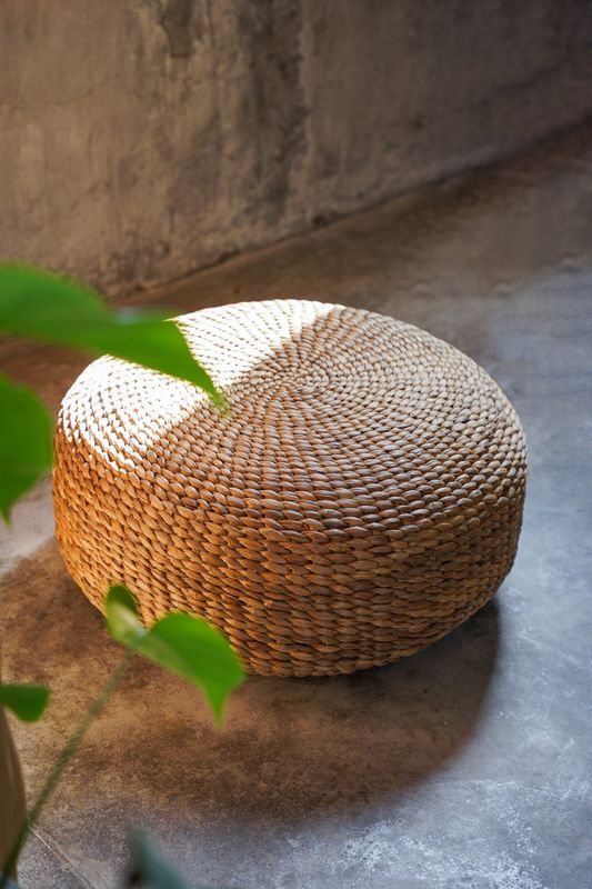 Bazar Bizar The Hyacinth Pouffe - Natur - M