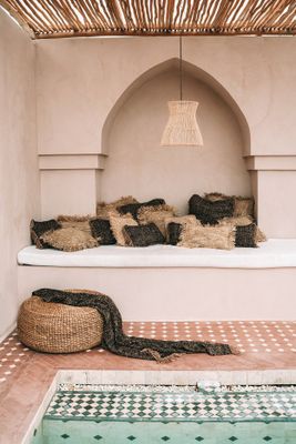 Bazar Bizar The Hyacinth Pouffe - Natur - M