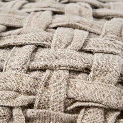 Bazar Bizar The Linen Crosier Kuddfodral - Natur