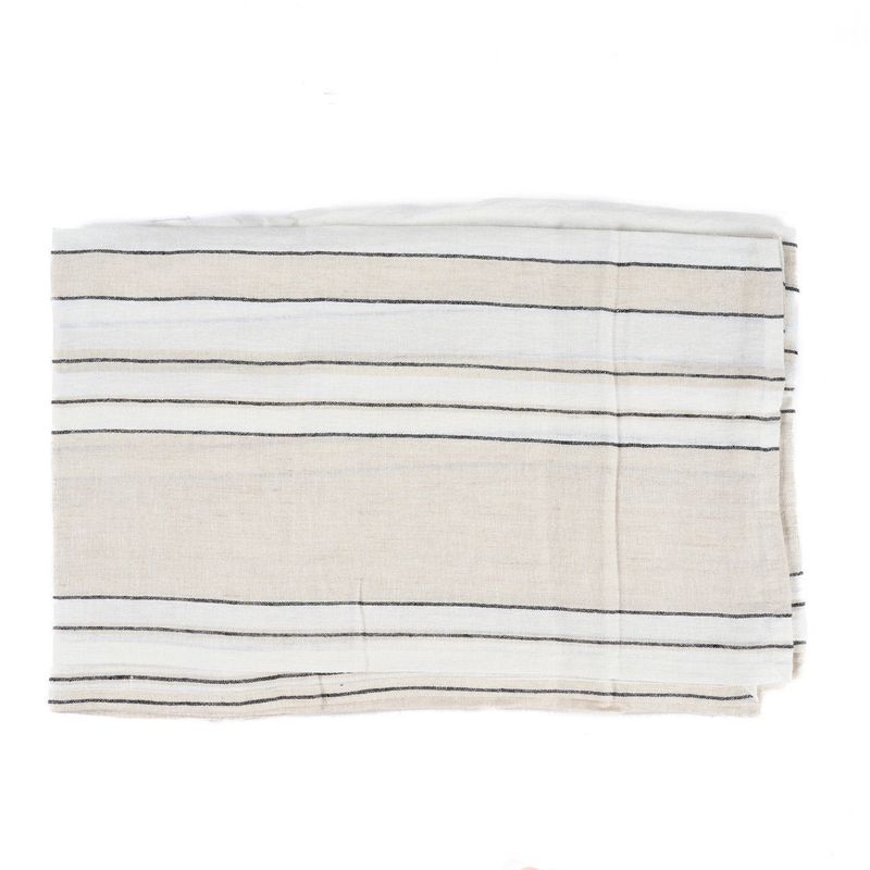 Bazar Bizar The Provence Duk - Natur Svart Vit - 150x250 cm