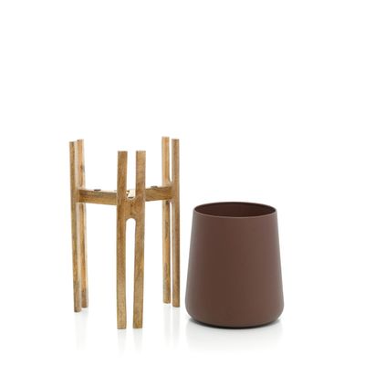 Bazar Bizar The Forked Root Planter - Naturbrun - L