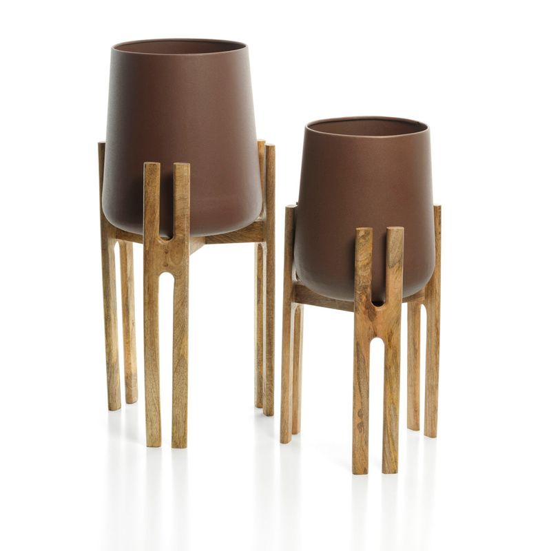 Bazar Bizar The Forked Root Planter - Naturbrun - L