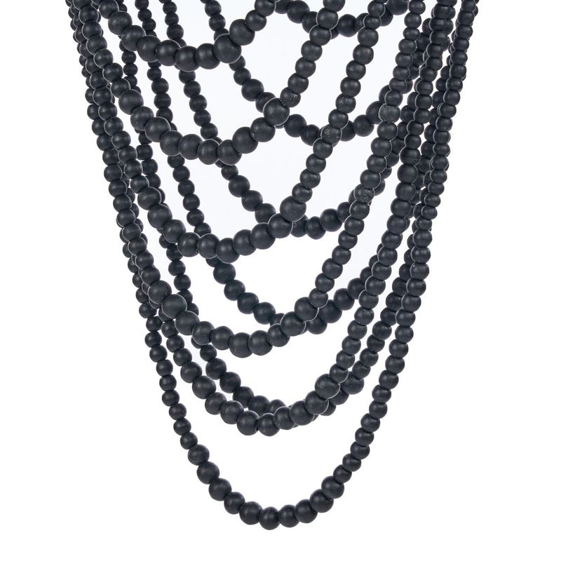 Bazar Bizar The Wooden Bead Chandelier - Svart - L