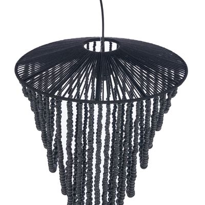 Bazar Bizar The Wooden Bead Chandelier - Svart - L