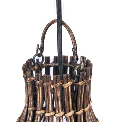 Bazar Bizar The Woven Bell Pendel - Mörk Valnöt - S