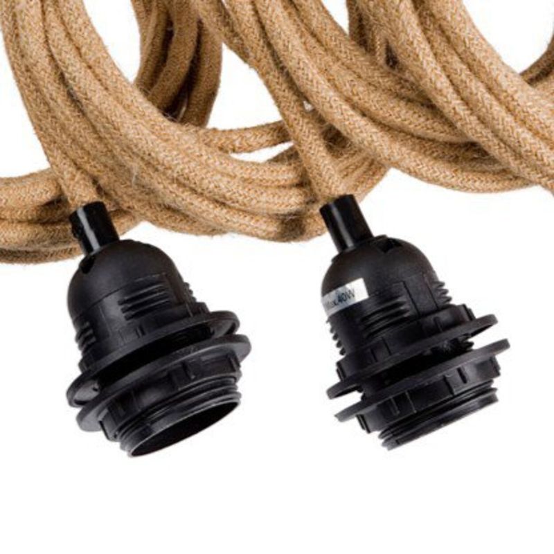 Bazar Bizar Taklampa med 5 armaturer - Natur Svart - 5 armaturer