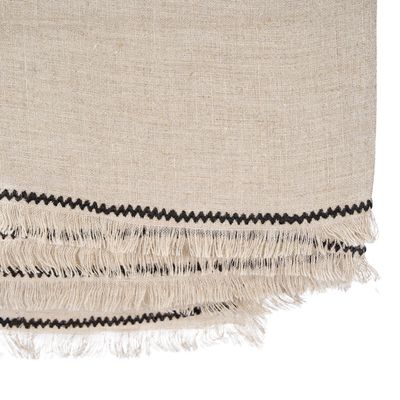 Bazar Bizar The Tuscany Duk - Natur Svart - 150x250 cm