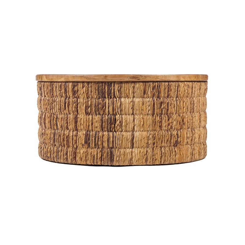Bazar Bizar Abaca Rund Natur Magani Soffbord - Natur