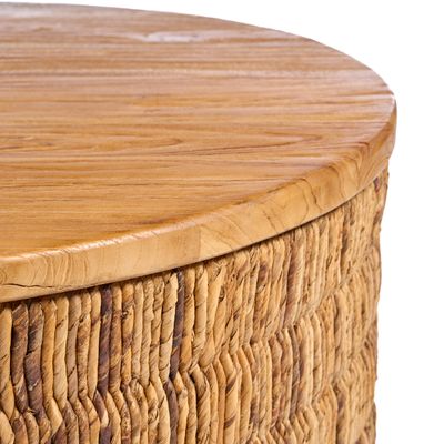 Bazar Bizar Abaca Rund Natur Magani Soffbord - Natur