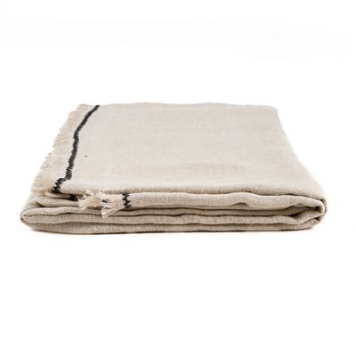 Bazar Bizar The Tuscany Duk - Natur Svart - 150x250 cm