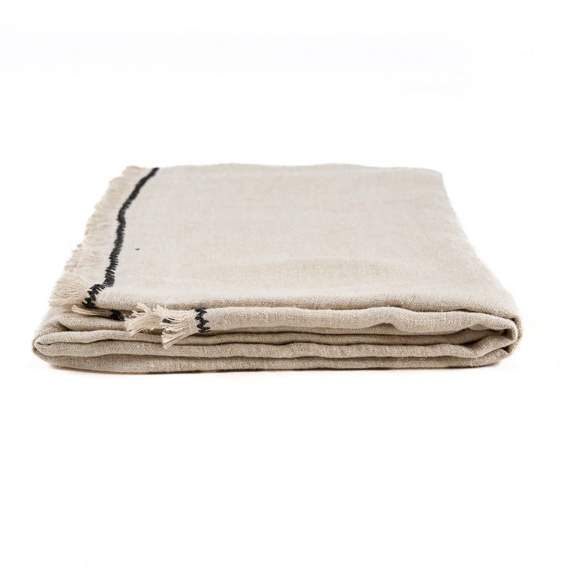 Bazar Bizar The Tuscany Duk - Natur Svart - 150x250 cm