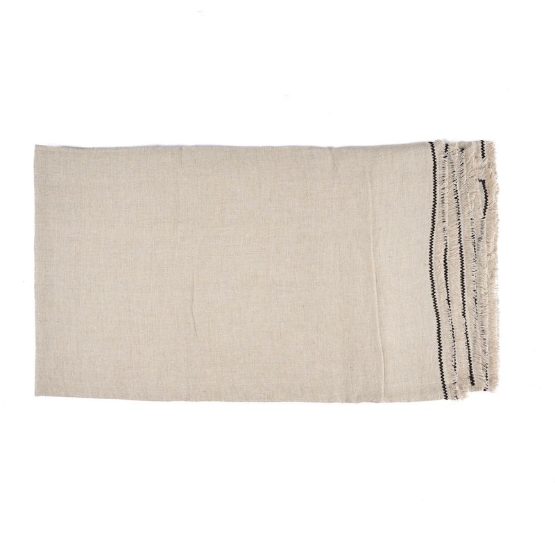 Bazar Bizar The Tuscany Duk - Natur Svart - 150x300 cm