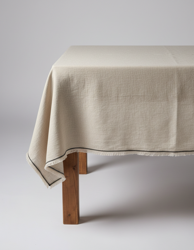 Bazar Bizar The Tuscany Duk - Natur Svart - 150x250 cm