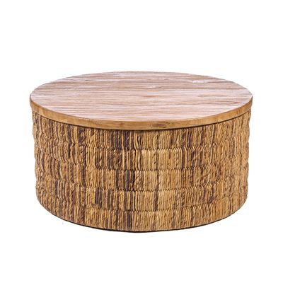 Bazar Bizar Abaca Rund Natur Magani Soffbord - Natur