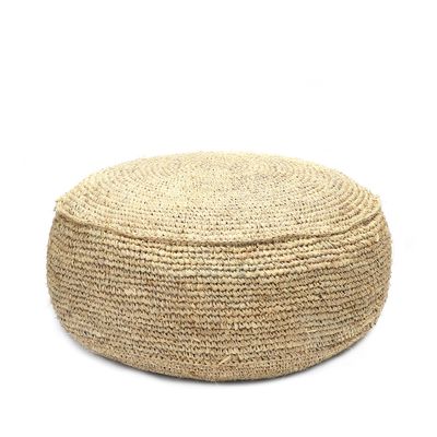 Bazar Bizar The Raffia Flores Puff - Natur