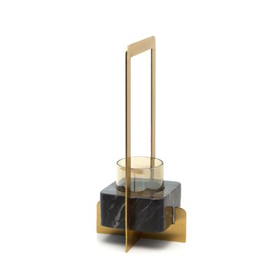 Bazar Bizar The Marbre d’Or Ljusstake - Guld Svart - L