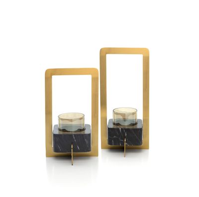 Bazar Bizar The Marbre d’Or Ljusstake - Guld Svart - L