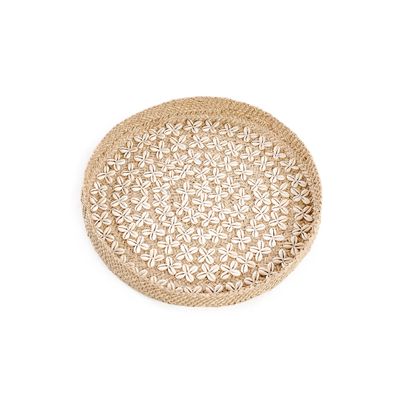 Bazar Bizar The Costa Shell Plate Väggdekoration - Naturvit - M
