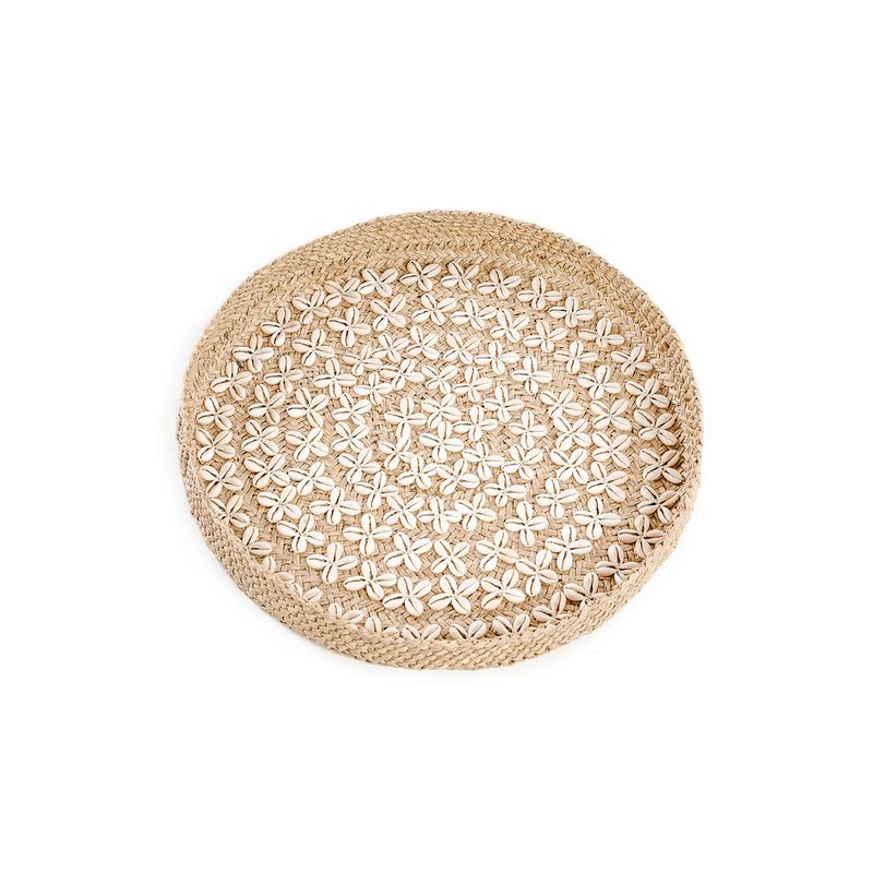 Bazar Bizar The Costa Shell Plate Väggdekoration - Naturvit - M