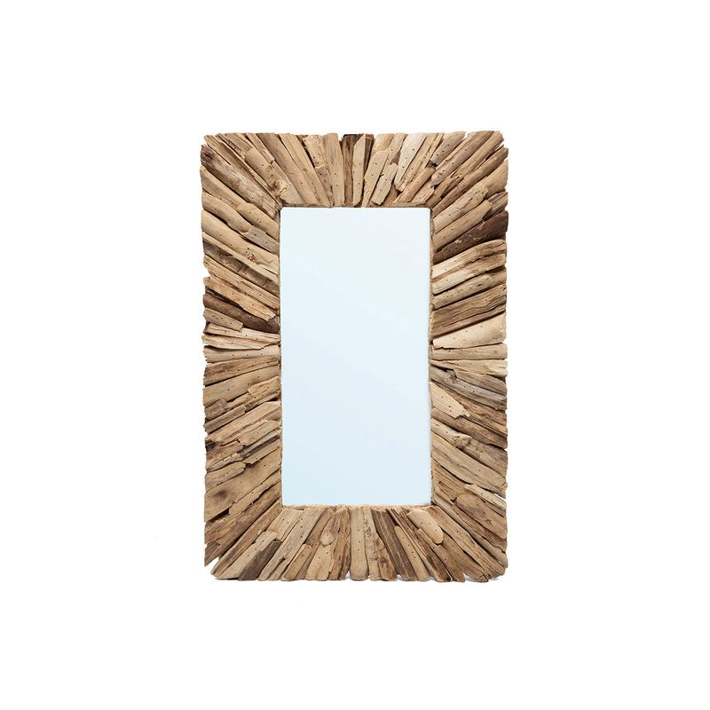 Bazar Bizar The Driftwood Inramad Spegel - Natur - M