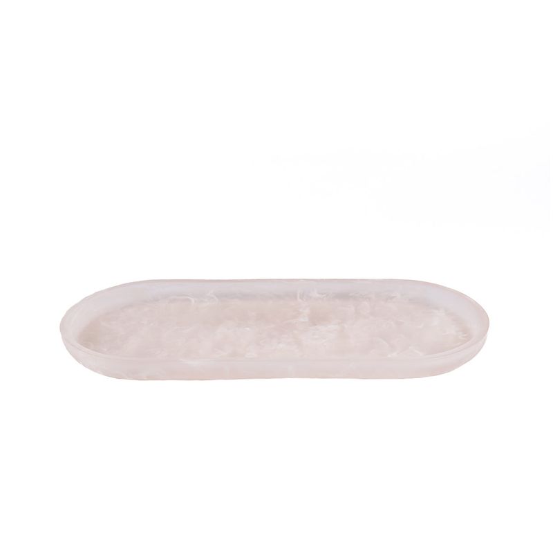 Bazar Bizar The Resin Oval Plate - Rosa Vit
