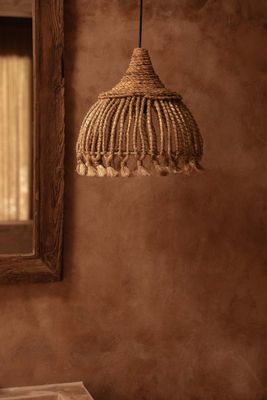 Bazar Bizar The Abaca Tassel Hänglampa - Natur - S