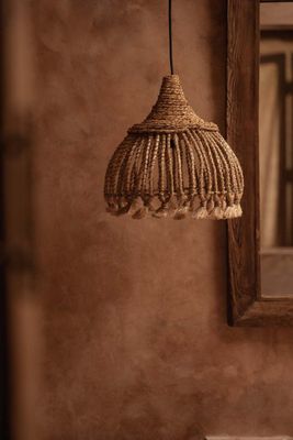 Bazar Bizar The Abaca Tassel Hänglampa - Natur - S