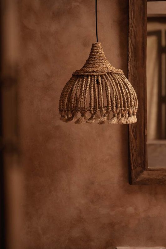 Bazar Bizar The Abaca Tassel Hänglampa - Natur - S