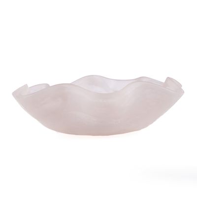 Bazar Bizar The Resin Organisk Fruktskål - Rosa Vit