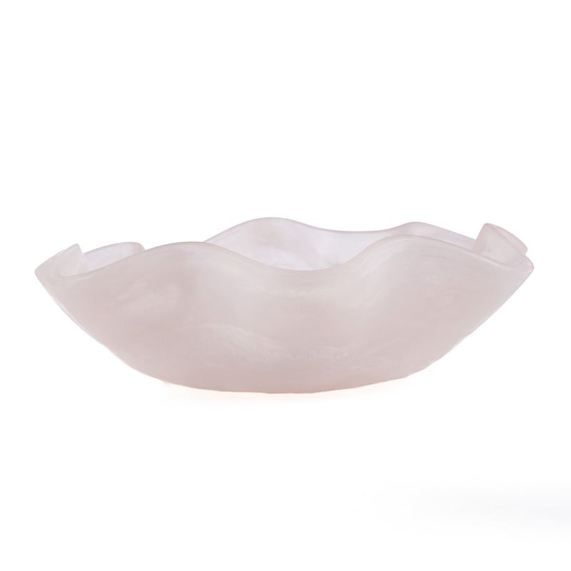 Bazar Bizar The Resin Organisk Fruktskål - Rosa Vit