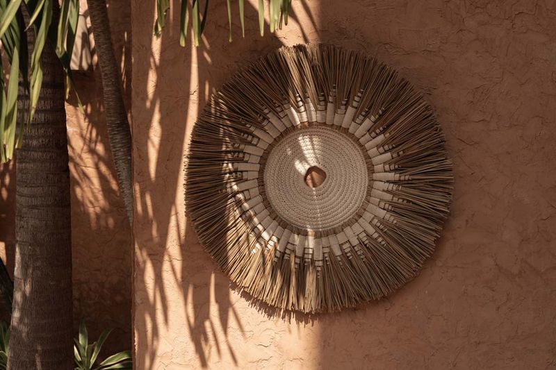Bazar Bizar The Raffia Macramé Väggdekoration - Vit Natur