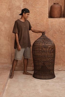 Bazar Bizar The Woven Bell Pendel - Mörk Valnöt - XL