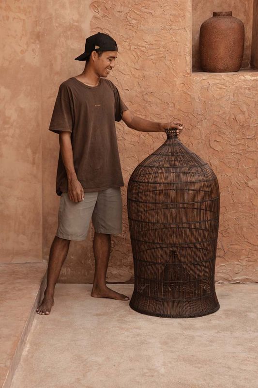 Bazar Bizar The Woven Bell Pendel - Mörk Valnöt - XL