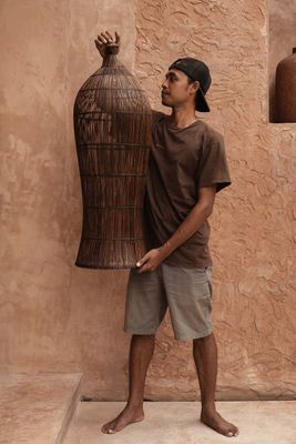 Bazar Bizar The Oasis Tower Pendellampa - Mörk Valnöt - XL