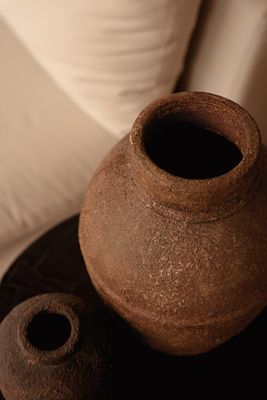 Bazar Bizar The Amphora Rustica Vas - Terrakotta - L