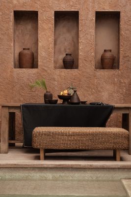 Bazar Bizar The Tuscany Duk - Svart Natur - 150x300 cm