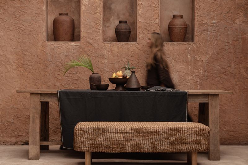 Bazar Bizar The Tuscany Duk - Svart Natur - 150x300 cm