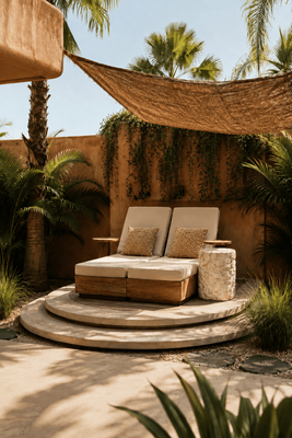 Bazar Bizar The Coco Shade Rektangulär - Natur - 500x300 cm