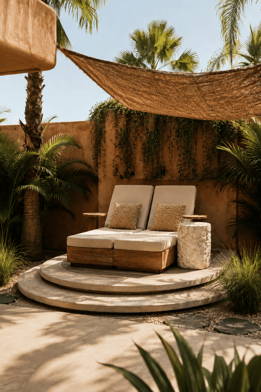 Bazar Bizar The Coco Shade Rektangulär - Natur - 500x300 cm