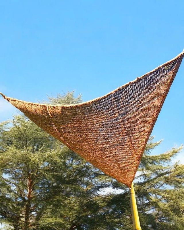 Bazar Bizar The Coco Shade Triangulär - Natur - 350x350 cm