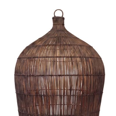 Bazar Bizar The Woven Bell Pendellampa - Mörk Valnöt - L