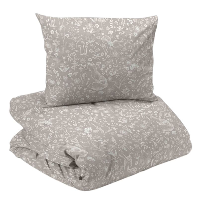 Redlunds Woods Bäddset Spjälsäng Beige 100x130 35x55 cm
