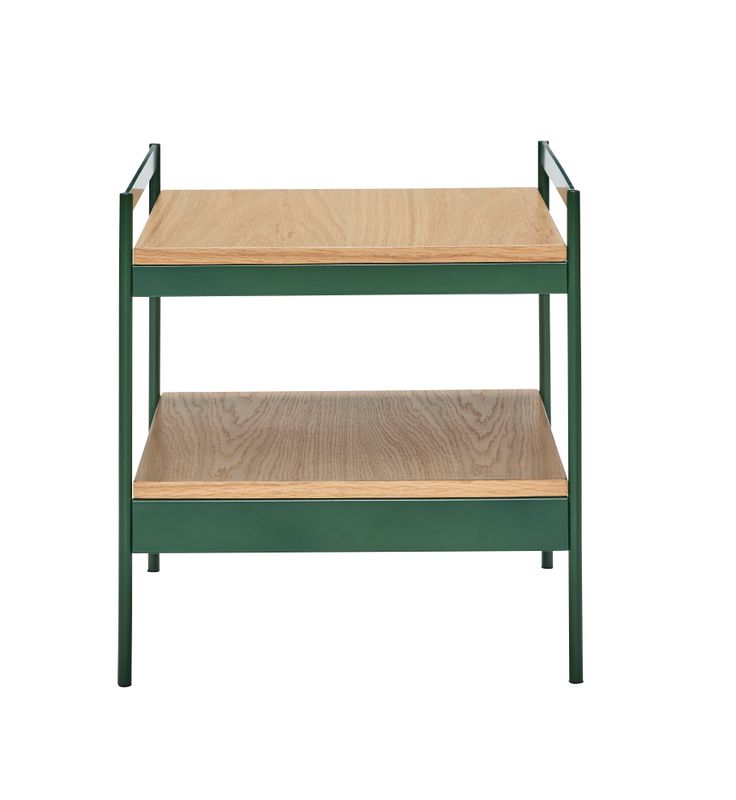 Hübsch Jaunty Sidobord Grön/Natur