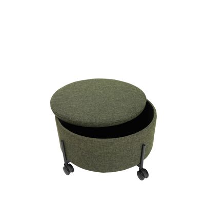 Hübsch Contain Sittpuff Stor Grön