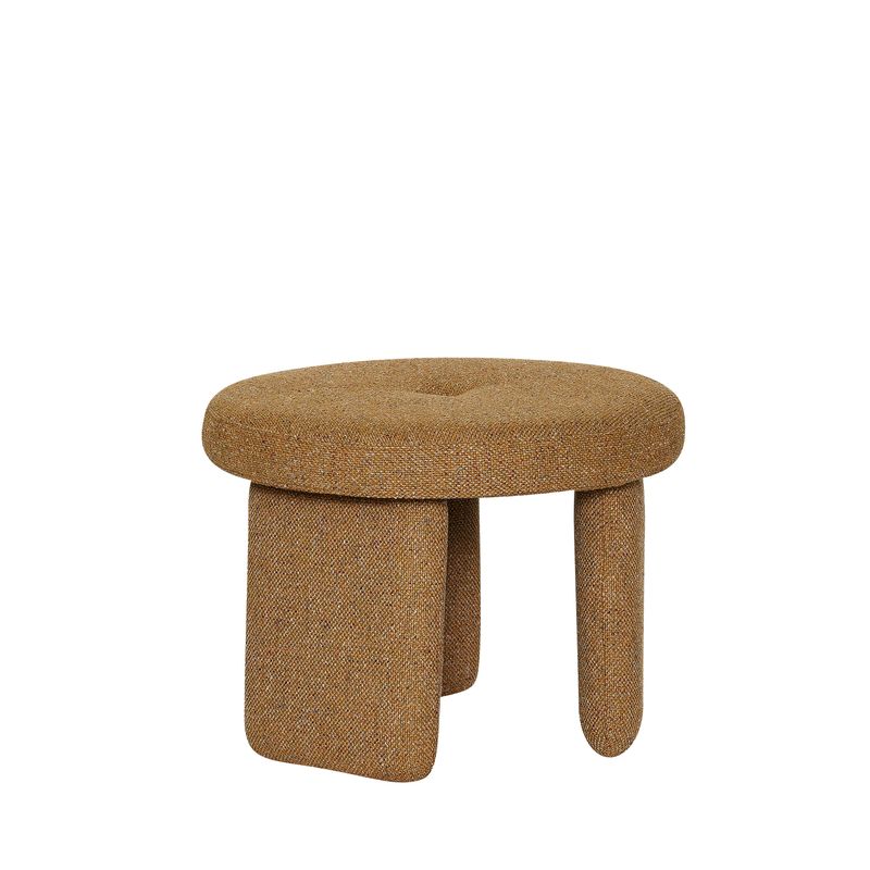 Hübsch Rocco Sittpuff Ockra