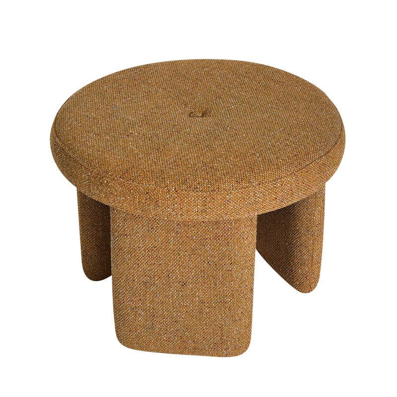 Hübsch Rocco Sittpuff Ockra
