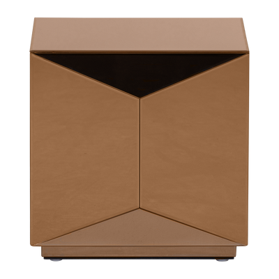 WOOOD Glintz Sidobord Trä och Spegelglas Brun