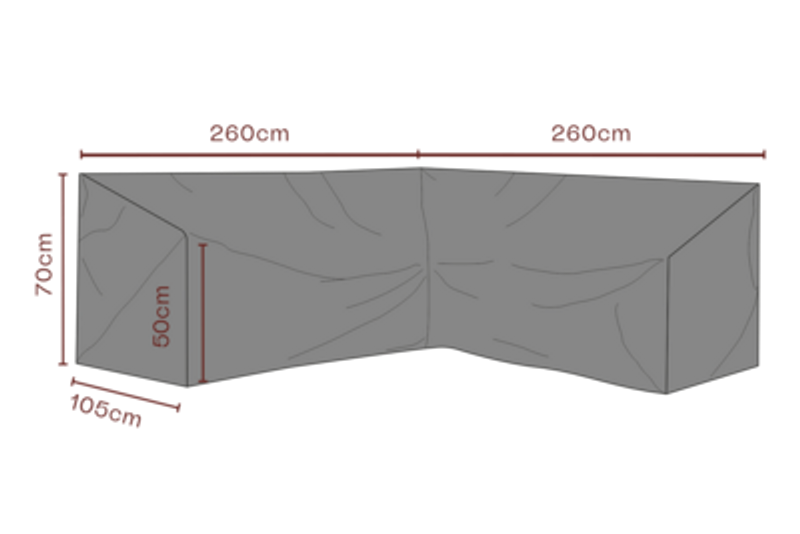 Brafab Möbelskydd Hörnsoffa 260/260x70 cm Waterproof