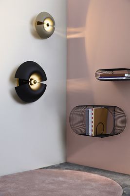 AYTM Cycnus Vägglampa Svart, Guld Ø45 cm