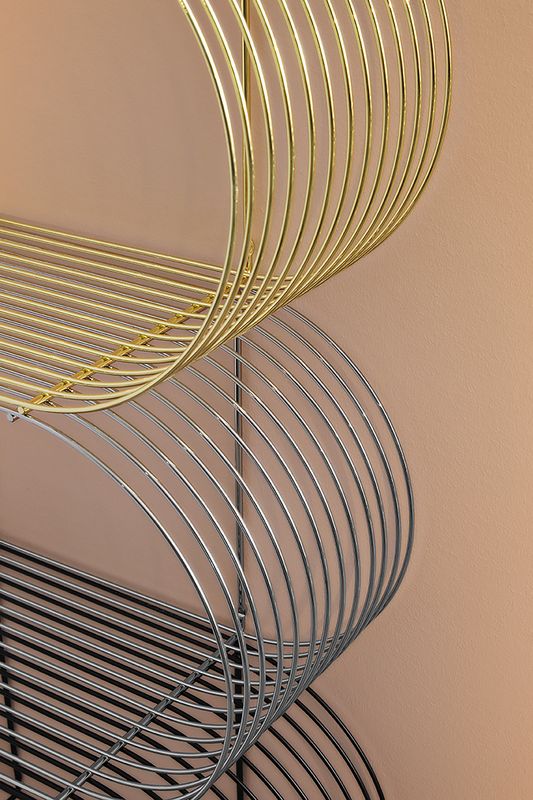 AYTM Curva Hylla Guld 61.4x33 cm